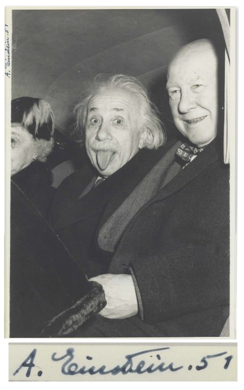Фото Эйнштейна с высунутым языком выставили на аукцион