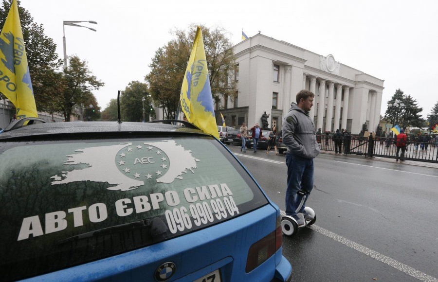 Автомобилисты 56 украинских городов вышли на протест
