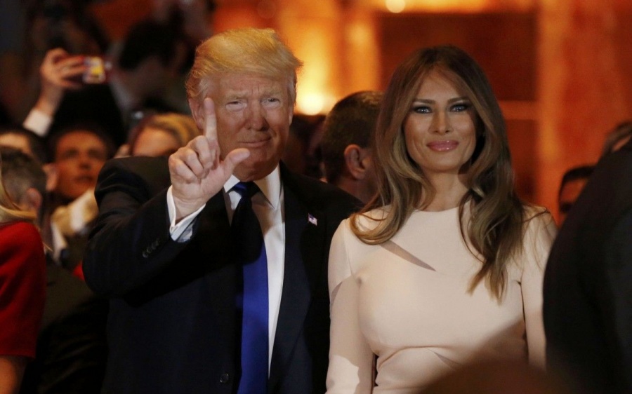 Трамп с женой