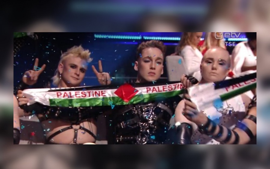 Евровидение, Исландия, палестинский флаг, Hatari