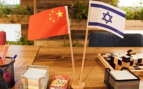 Китай и Израиль флаги