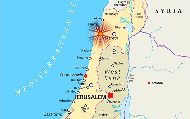 израиль, карта