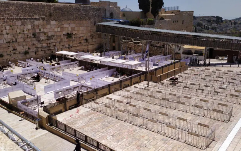 Возле Стены Плача ограничили зоны для молитв перед Шаббатом