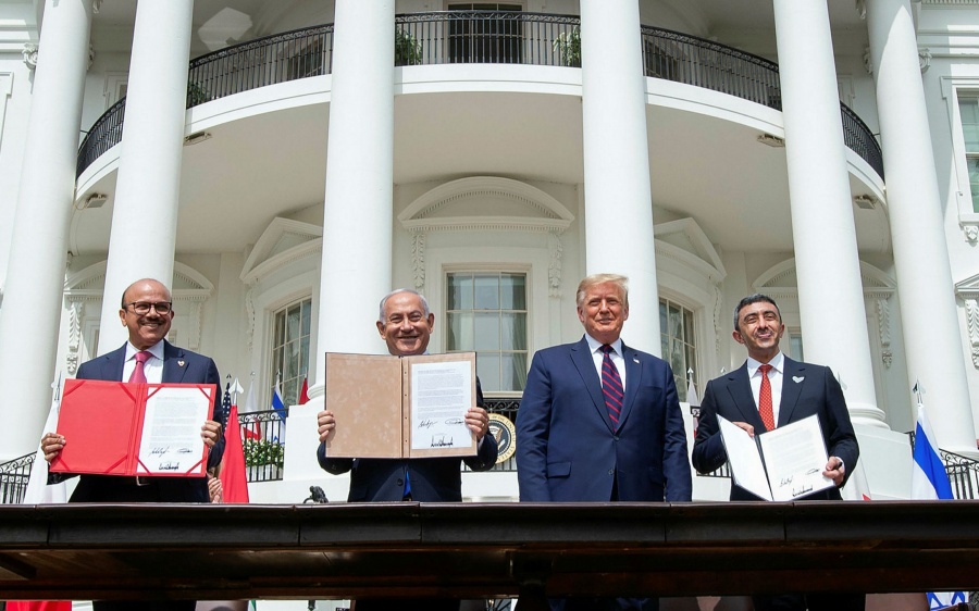 Подписание мирного договора между Израилем, ОАЭ и Бехрейном