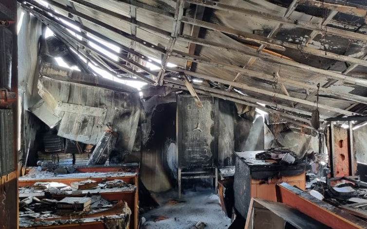синагога, Бейтар-Илит, пожар