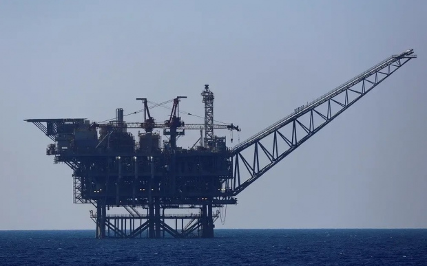 Израильская газовая платформа в Средиземном море