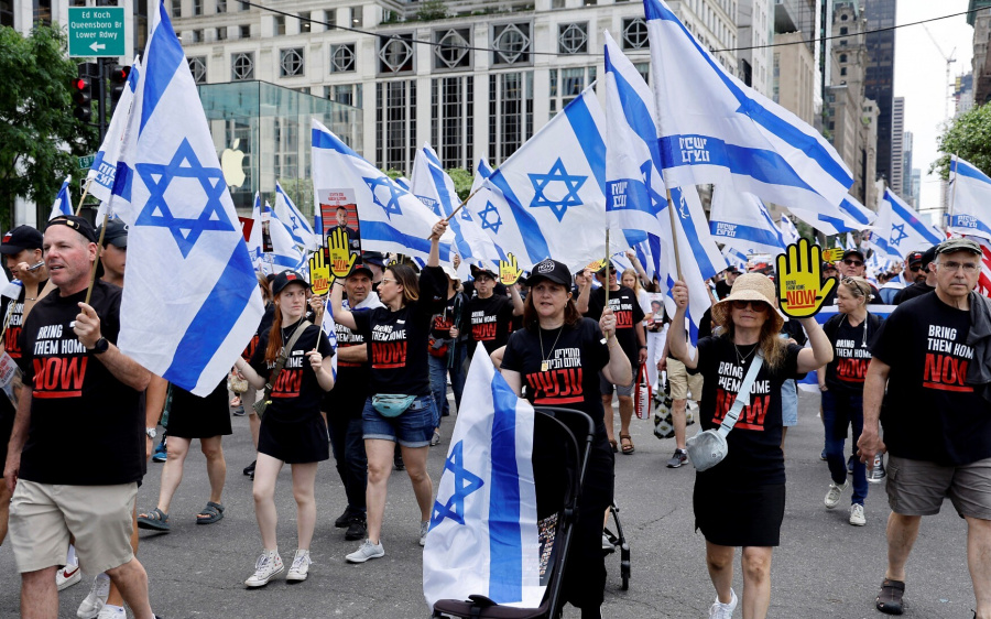 марш на підтримку ізраїлю, нью-йорк