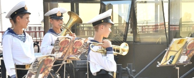 Юные моряки поблагодарили главного раввина Одессы