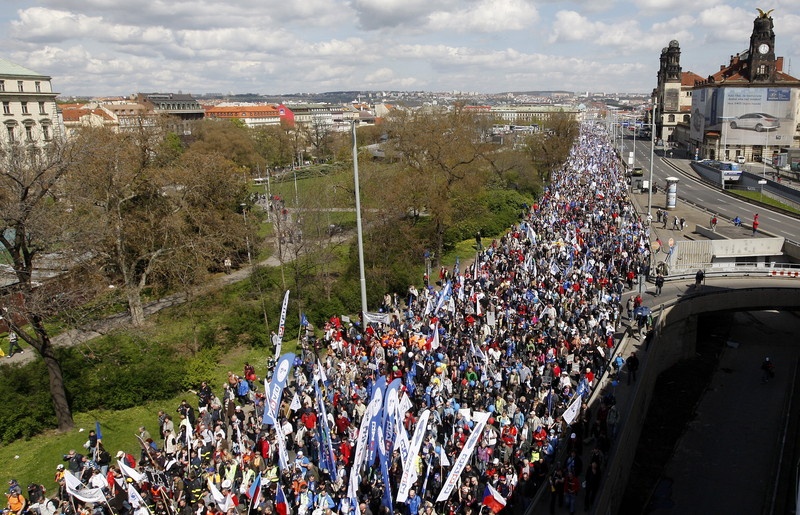В Праге прошла демонстрация против роста антисемитизма в Европе