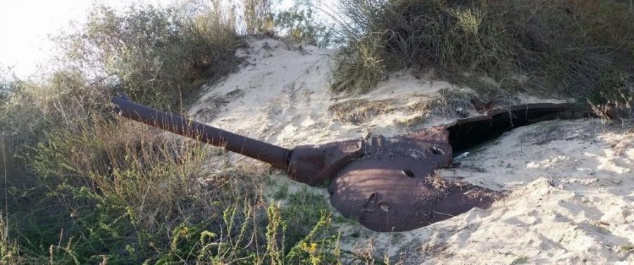 Недалеко от Ашкелона подросток наткнулся на старый египетский танк