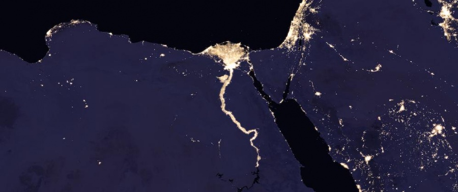 Ночные снимки Израиля в проекте NASA