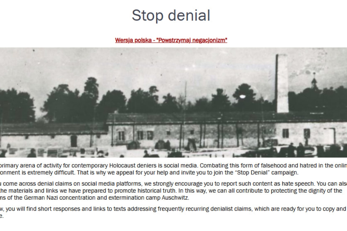 auschwitz, stop denial