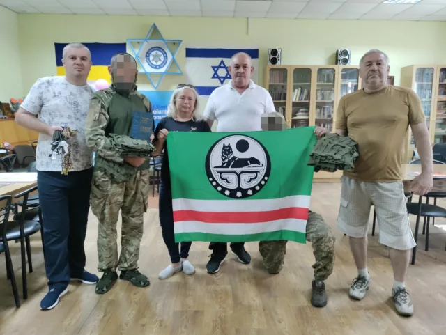 Єврейська громада Шостки передала партію гуманітарної допомоги Чеченському батальйону