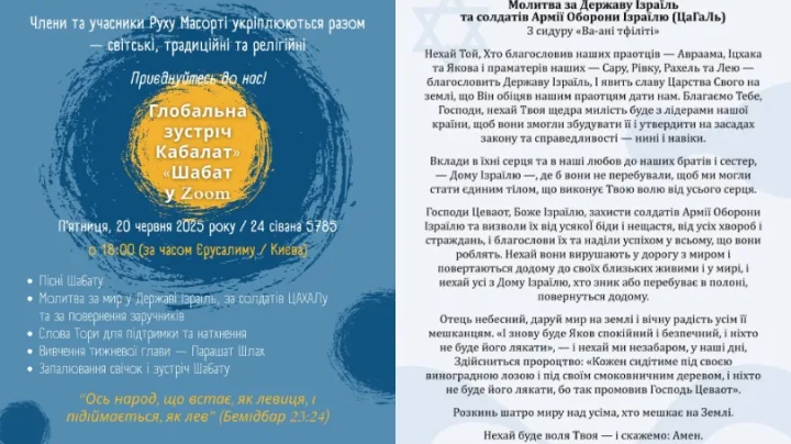 молитва за ізраїль