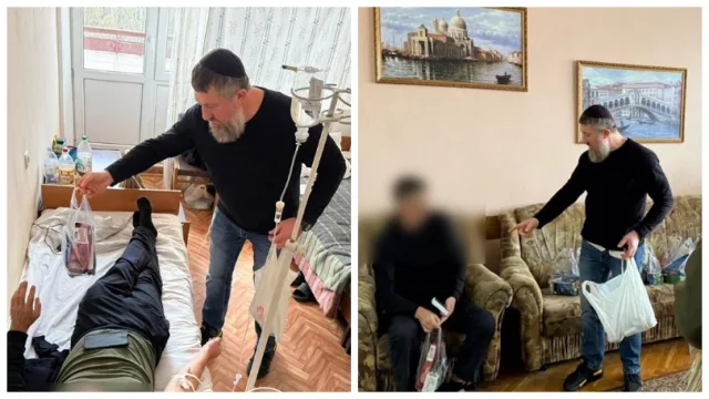 Єврейський капелан разом з колегою від Нацгвардії відвідали поранених бійців