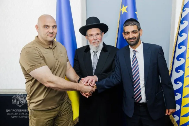 Головний рабин Ізраїлю і Міністр у справах релігій зустрілися з головою Дніпропетровської ОВА